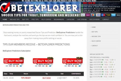 betexplorer soccer|soccer betting tips and predictions.